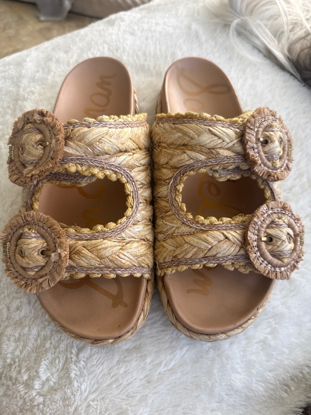 Rafia Sam Edelman sandals